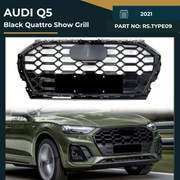 RS.TYPE09 Audi Q5 (2021) Black Quattro RS Show Grille – OEM Fit Replacement