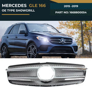 1668800054 MERCEDES GLE 166 (2015-2019) OE TYPE SHOWGRILL – OEM Fit Mercedes Front Show Grille
