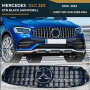 OHI-X253-GR4 MERCEDES GLC 253 (2020-2023) GTR BLACK SHOWGRILL – OEM Fit Mercedes Front Show Grille