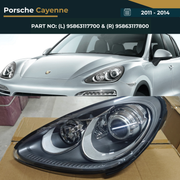 95863117700 & 95863117800 Porsche Cayenne (2011-2014) Headlight Assembly with Small Light Premium Replacement