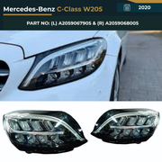 A2059067905 & A2059068005 Mercedes-Benz C-Class W205 (2020) Headlight Assembly Premium Replacement