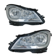 2048204959 & 2048205059 Mercedes-Benz C-Class W204 (2011-2014) Headlight Non-HID Assembly Premium Replacement