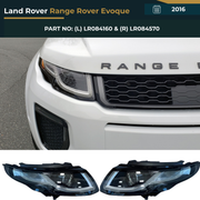 LR084160 & LR084570 Land Rover Range Rover Evoque (2016) Headlight Assembly Premium Replacement