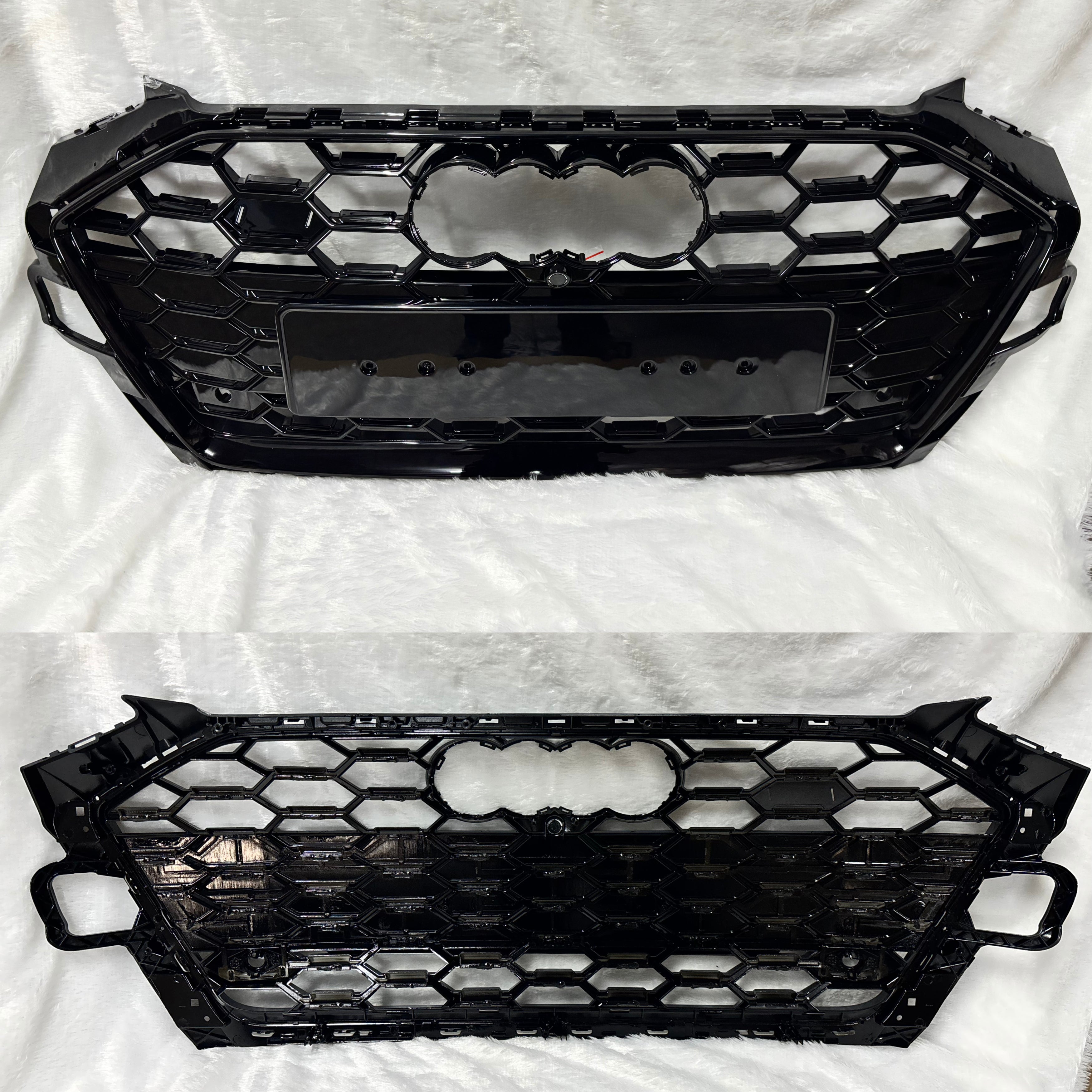 RS.TYPE05 Audi A4 B8 (2009–2012) Black Quattro RS Show Grille – OEM Fit Replacement