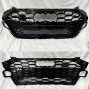 RS.TYPE05 Audi A4 B8 (2009–2012) Black Quattro RS Show Grille – OEM Fit Replacement