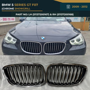 51137200167 51137200168 BMW 5 SERIES GT F07 Show Grill (2009-2012) – OEM Fit BMW CHROME SHOWGRILL