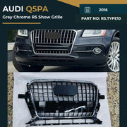 RS.TYPE10 Audi Q5PA (2016) Grey Chrome RS Show Grille – OEM Fit Replacement