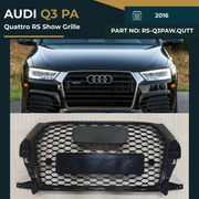 RS-Q3PAW.QUTT Audi Q3PA (2016) Quattro RS Show Grille – OEM Fit Replacement