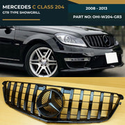 OHI-W204-GR3 MERCEDES C CLASS 204 (2008-2013) GTR TYPE SHOWGRILL – OEM Fit Mercedes Front Show Grille