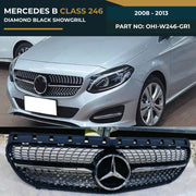 OHI-W246-GR1 MERCEDES B CLASS 246 (2015-2018) DIAMOND BLACK SHOWGRILL – OEM Fit Mercedes Front Show Grille