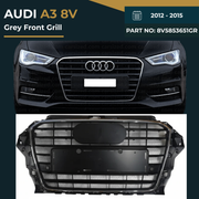 Audi A3 (2012–2015) Grey Front Show Grille – Part No. 8V5853651GR