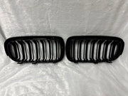 51137200727 51137200728 BMW 5 SERIES F10 Show Grill (2010-2013)  – OEM Fit BMW 2 LINE GLOSSY BLACK Show Grill