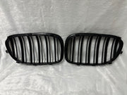 51117184151 51117184152 BMW 7 SERIES F02LCI Show Grill (2011-2015) – OEM Fit BMW 2-LINE GLOSSY BLACK Front Show Grill