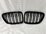 51112993305 51112993306 BMW X1 E84 Show Grill (2010-2012) (LH+RH) – OEM Fit BMW 2 LINE GLOSSY BLACK Front Show Grill