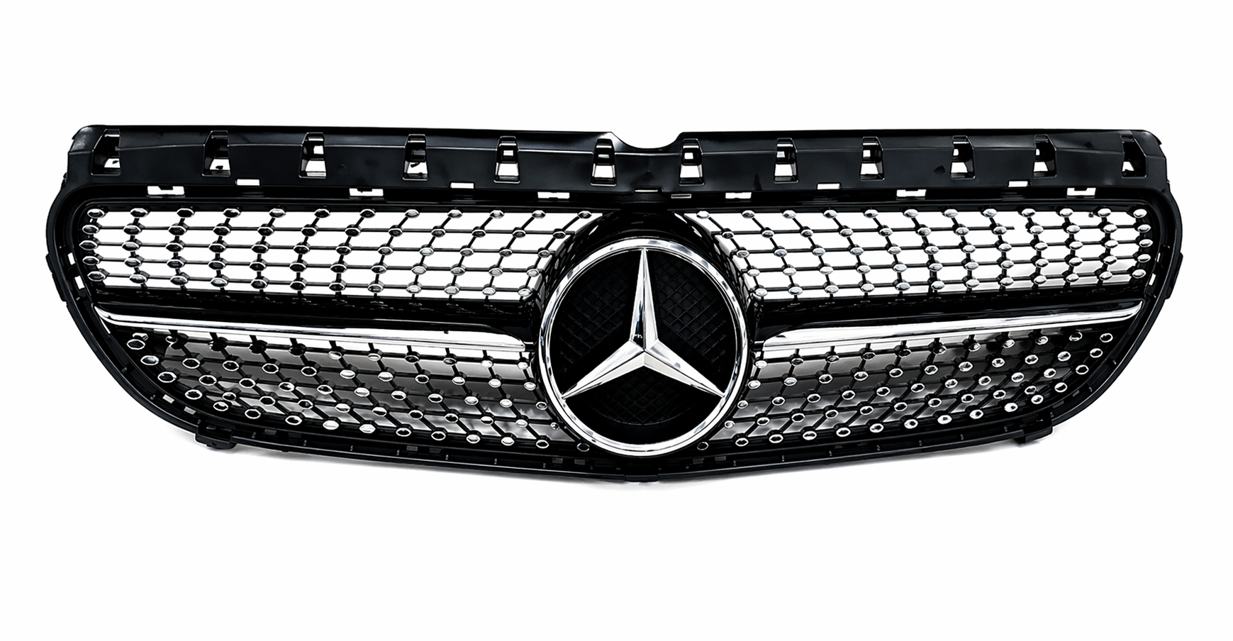 OHI-W246-GR1 MERCEDES B CLASS 246 (2015-2018) DIAMOND BLACK SHOWGRILL – OEM Fit Mercedes Front Show Grille