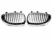 51137065701 51137065702 BMW 5 SERIES E60LCI (2008-2010) SILVER SHOWGRILL (LH+RH) – OEM Fit BMW Front Show Grill