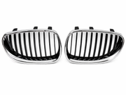 51137027061 51137027062 BMW 5 SERIES E60 (2003-2007) SILVER SHOWGRILL (LH+RH) – OEM Fit BMW Front Show Grill