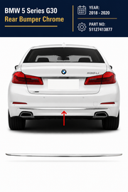 51127413877 | BMW 5 Series G30 Rear Bumper Chrome