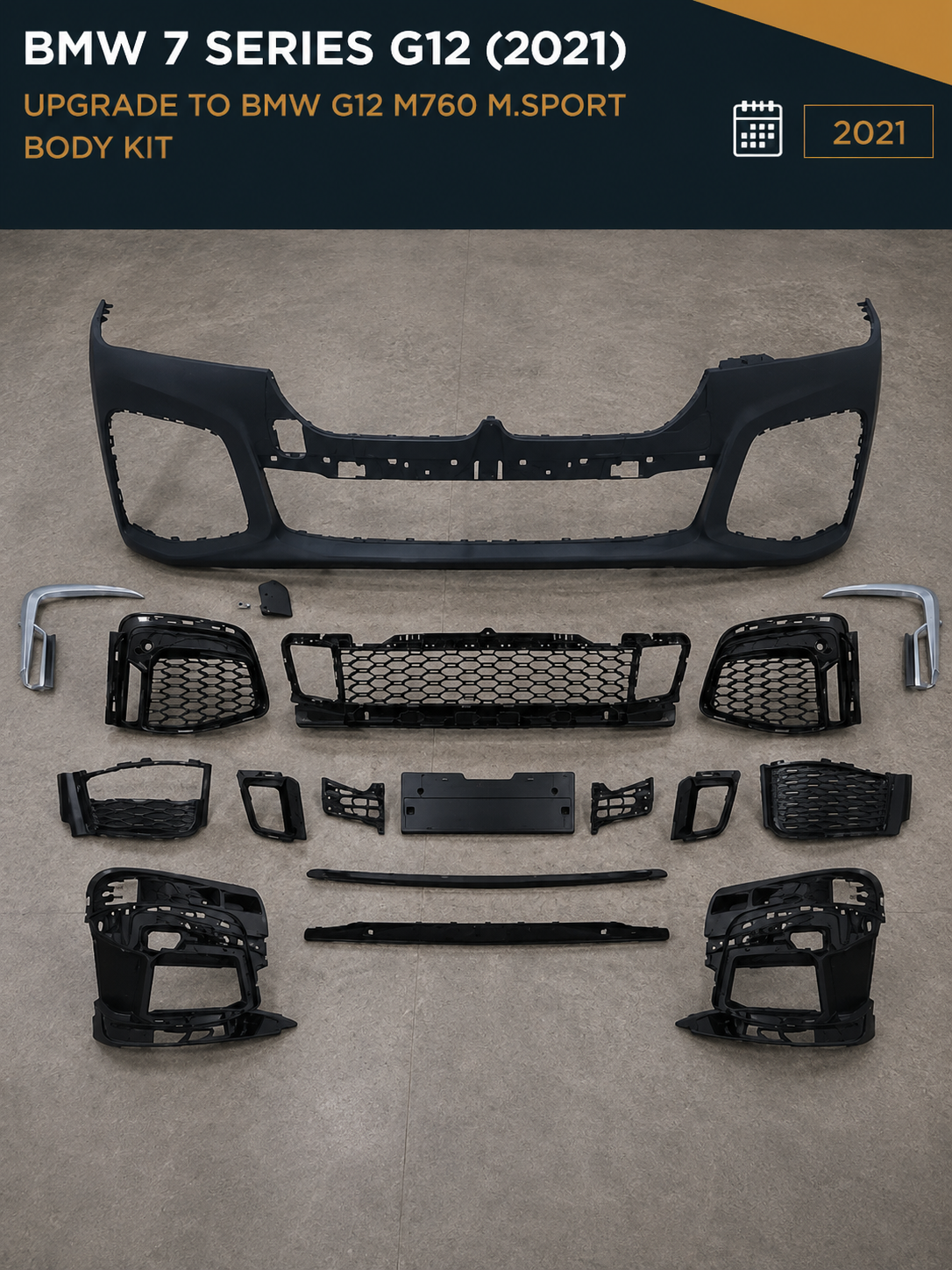 BMW 7 Series G12 (2021) Upgrade to BMW G12 M760 M Sport Body Kit