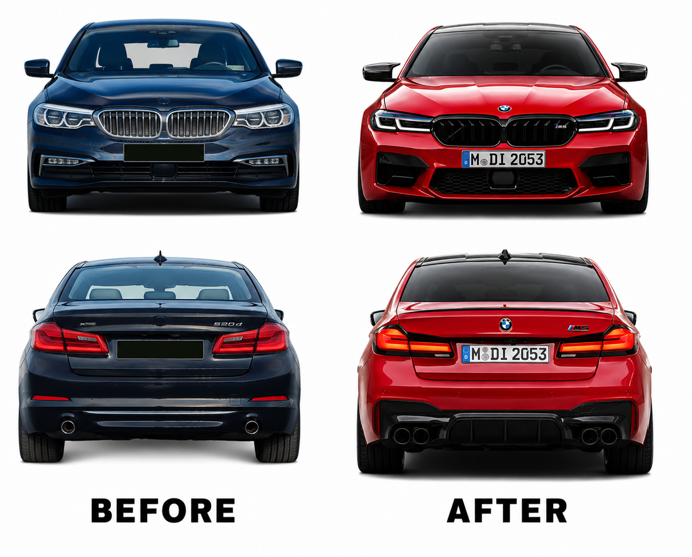 BMW 5 Series G30/G38 (18-20) Upgrade to BMW G30 (21-23) M5 CS Body Kit
