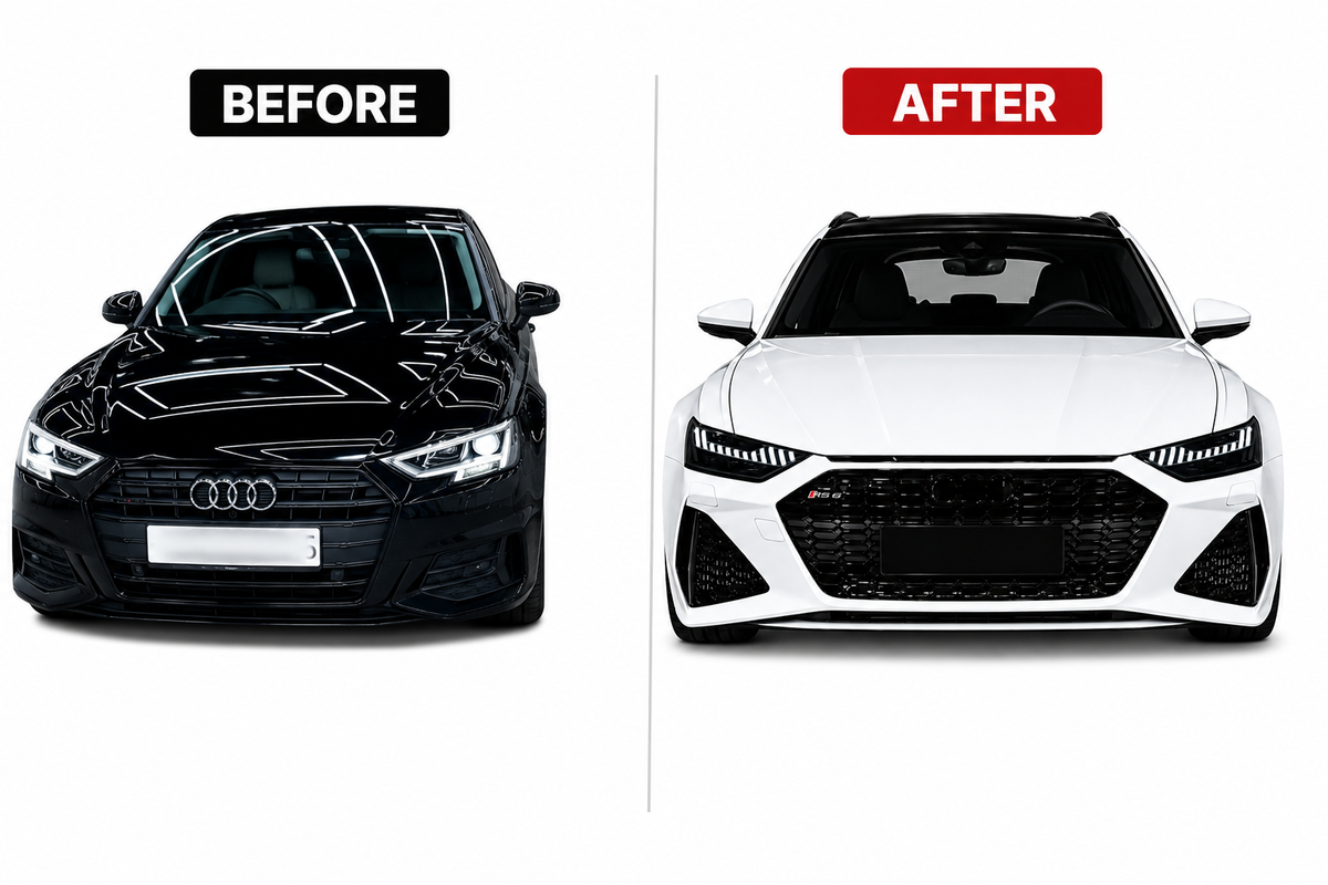 AUDI A6 C8 (2020) UPGRADE TO AUDI A6 C8 (2020) RS6 FRONT BODY KIT