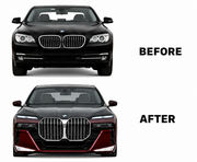 BMW 7 Series F02 (2008-2015) Upgrade to BMW 7 Series G70 (2025) M760 Complete Body Kit With Hood and Fender