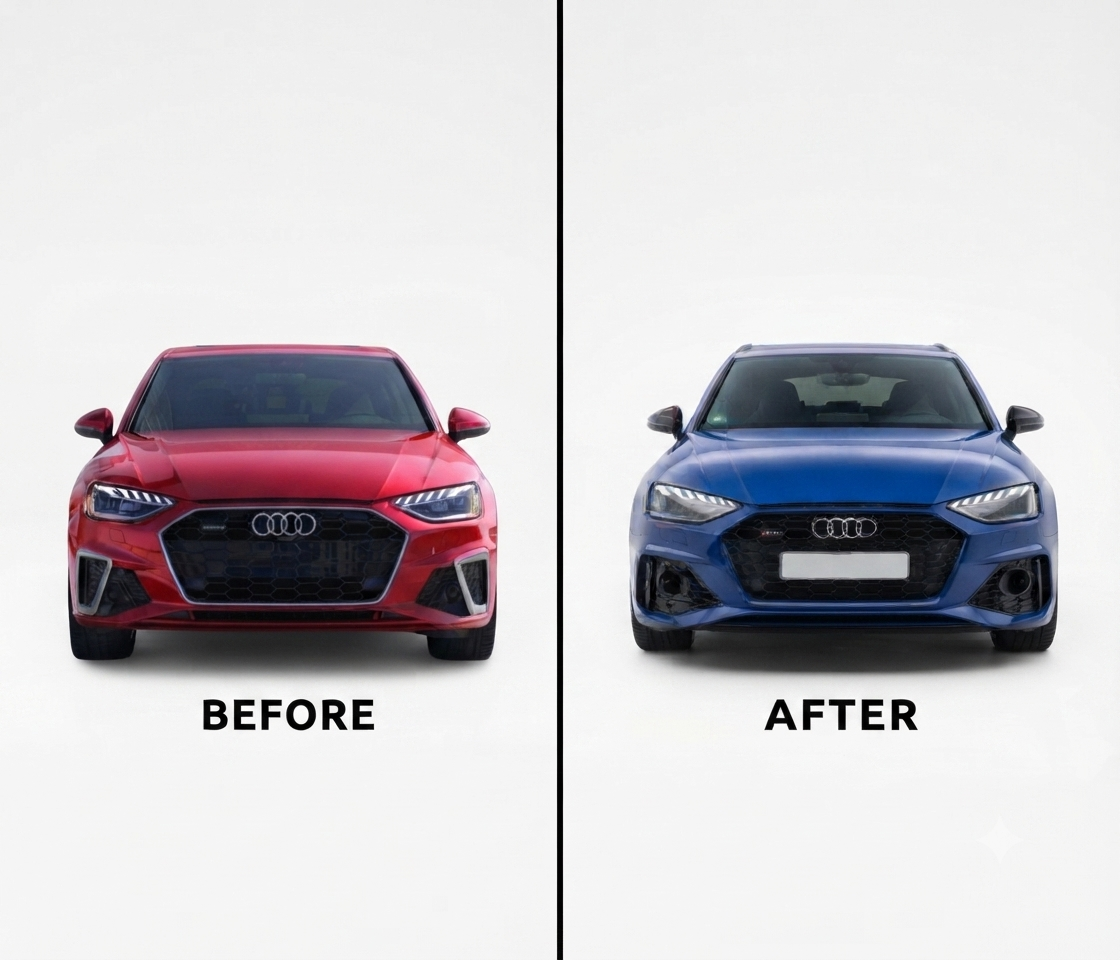 AUDI A4 B9PA (2020) UPGRADE TO AUDI A4 RS4 FRONT BODY KIT