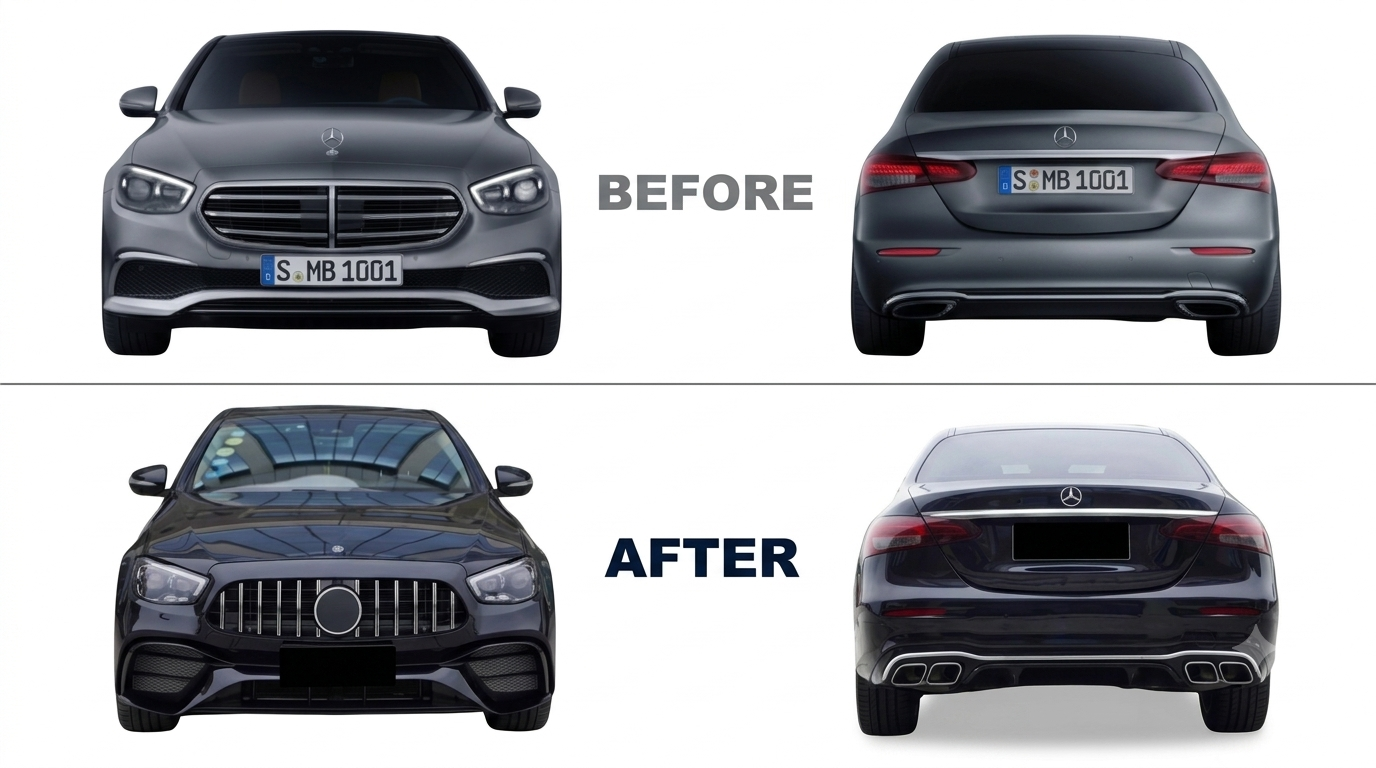 Benz E Class W213 (2017-2020) Upgrade To Benz 213 E63 (2021-2023) AMG Bodykit