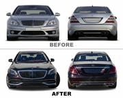 Benz S Class W221 (2008-2013) UPGRADE TO BENZ S CLASS W222 (2018-2020) MAYBACH Bodykit