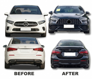 BENZ A CLASS W177 (2019-2024) SEDAN UPGRADE TO A45S AMG BODY KIT