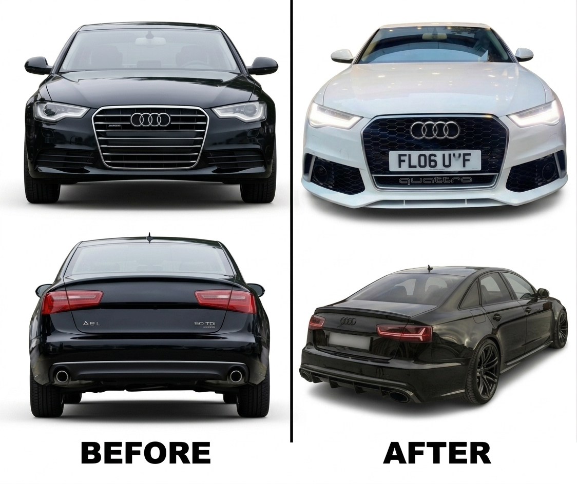 AUDI A6 C7 (2013-2015) UPGRADE TO AUDI A6 C7 PA (2015-2018) MATRIX RS6 BODY KIT