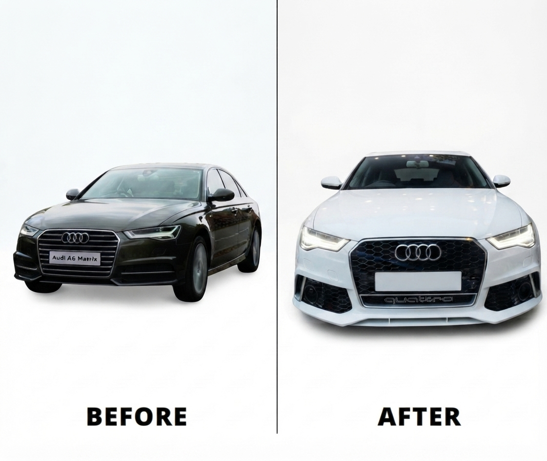 AUDI A6 C7PA (2016-2019) UPGRADE TO AUDI A6 C7PA (2016-2019) RS6 FRONT BODY KIT