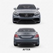 BENZ C CLASS W205 (2015-2022) UPGRADE TO BENZ C63S AMG BODY KIT