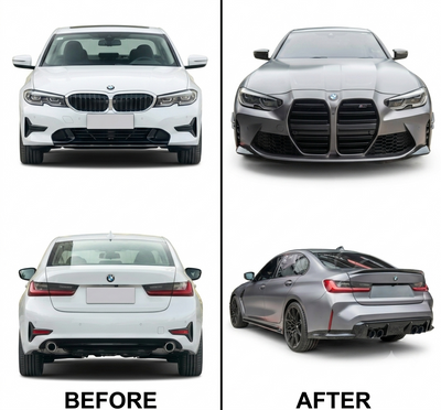 BMW 3 Series G20 (2020-2022) Upgrade to BMW M3 Complete Body Kit Without Lights