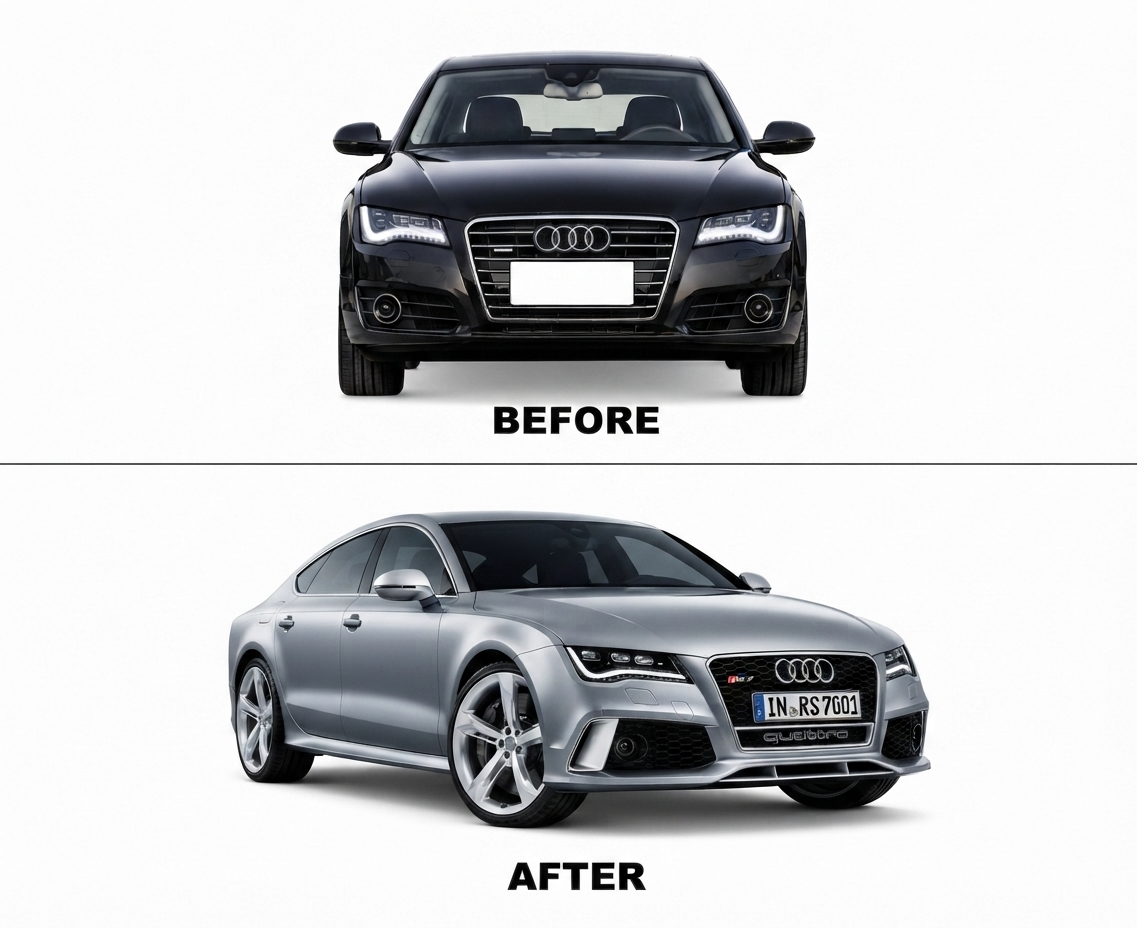 AUDI A7 (2014) UPGRADE TO AUDI A7 RS7 FRONT BODY KIT