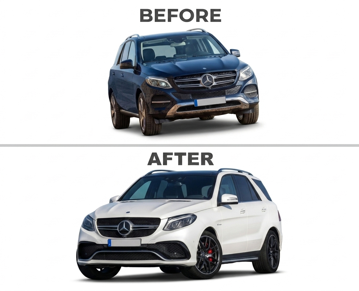 BENZ GLE W166 (2015-2019) UPGRADE TO GLE63 FRONT AMG KIT