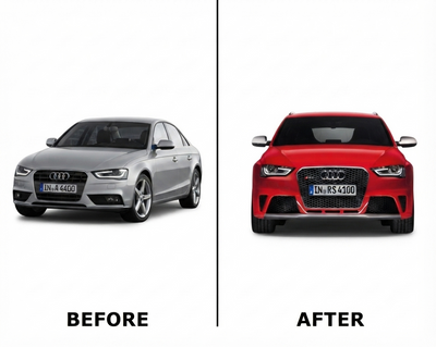 AUDI A4 B8PA (2013-2015) UPGRADE TO AUDI A4 B8PA RS4 FRONT BODY KIT