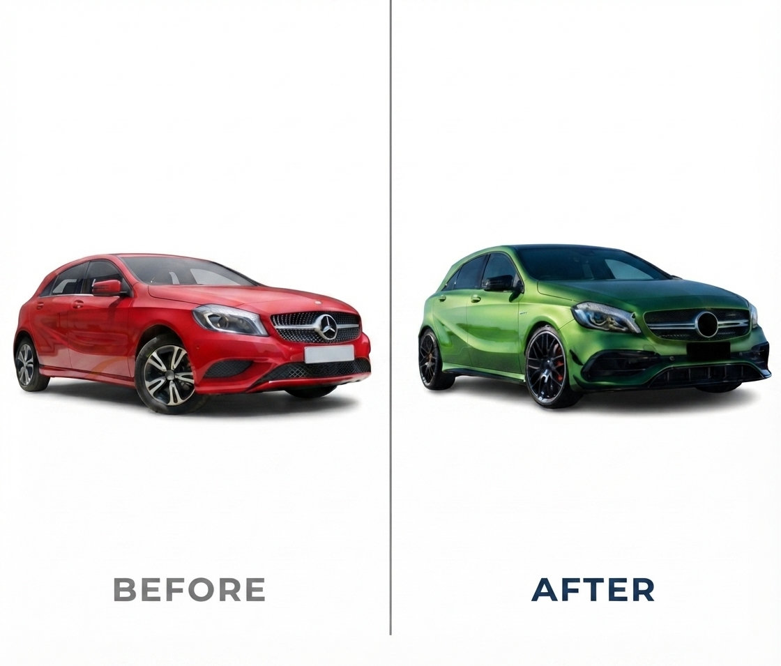Benz A Class W176 (2013-2018) Upgrade To Benz A45 Front AMG Bodykit
