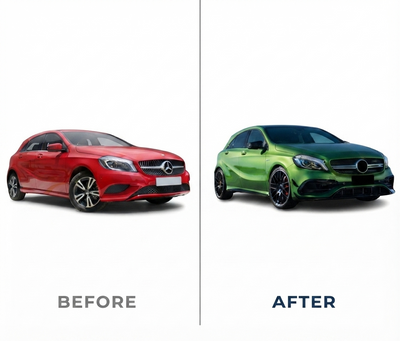 Benz A Class W176 (2013-2018) Upgrade To Benz A45 Front AMG Bodykit