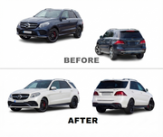Benz GLE W166 (2015-2019) Upgrade To GLE63 Front & Back AMG Body Kit