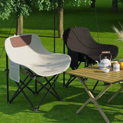 High Quality Portable Foldable Moon Chair – Modern Metal Picnic Chair with Carrying Bag for Camping, Beach & Outdoor Use