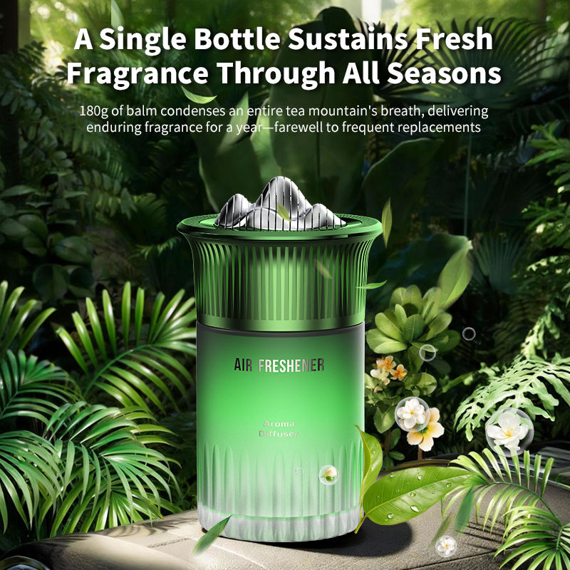 Luxury Portable Car Air Perfume Diffuser – 180° Rotating Solid Fragrance Car Air Freshener for Luxury Interior Aroma