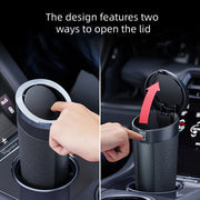 Portable Car Trash Can with ABS + TPE Material – Modern Cup-Shaped Car Storage Bucket for Interior Accessories