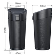 Portable Car Trash Can with ABS + TPE Material – Modern Cup-Shaped Car Storage Bucket for Interior Accessories