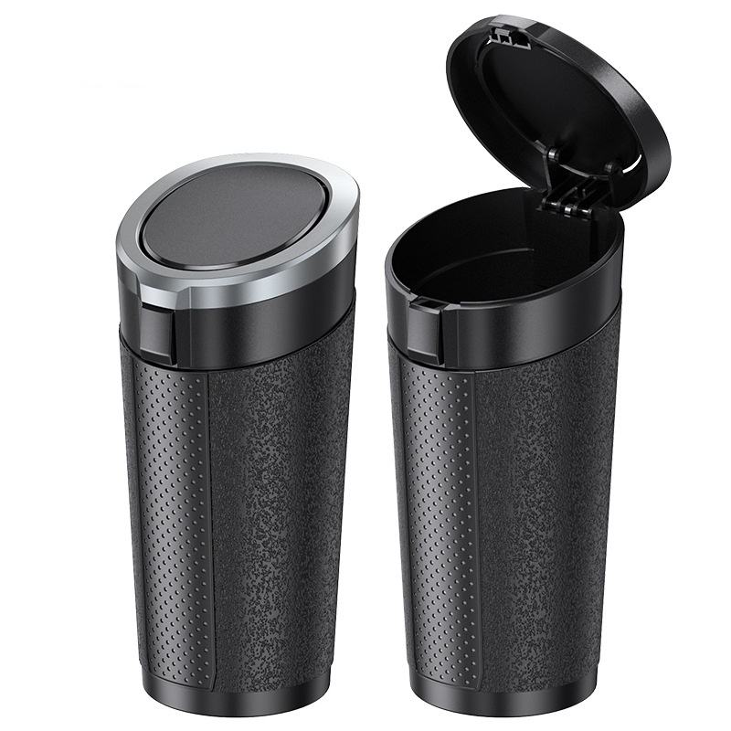 Portable Car Trash Can with ABS + TPE Material – Modern Cup-Shaped Car Storage Bucket for Interior Accessories