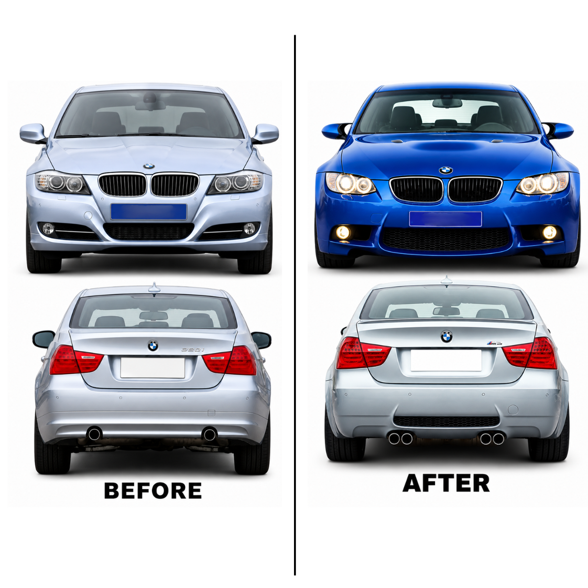BMW 3 Series E90 (2009-2011) Upgrade to BMW M3 Body Kit (With Fog Lights Hole)