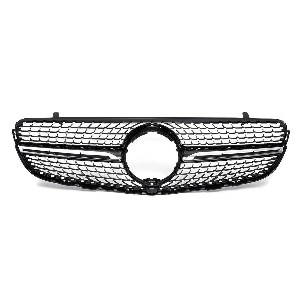 OHI-X253-GR1 MERCEDES GLC 253 (2015-2019) DIAMOND CHORME SHOWGRILL – OEM Fit Mercedes Front Show Grille